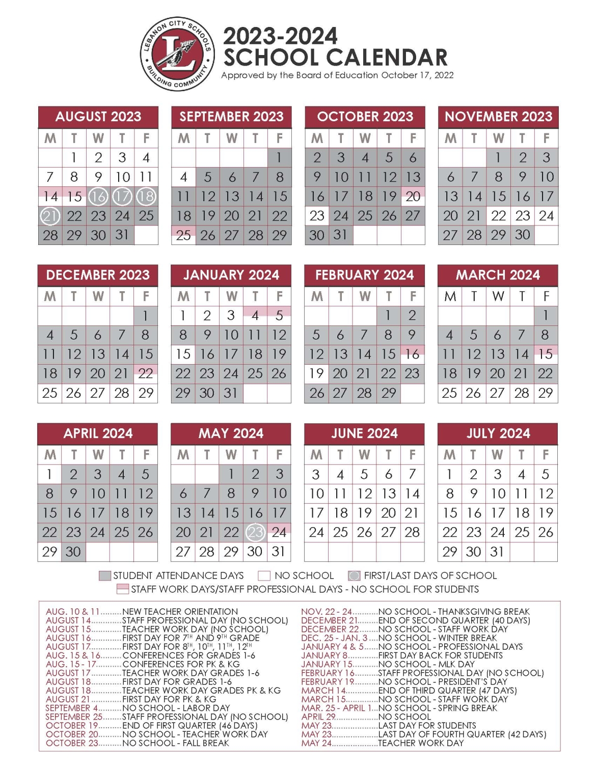 2024 2025 Printable School Days Calendar Celie Darleen